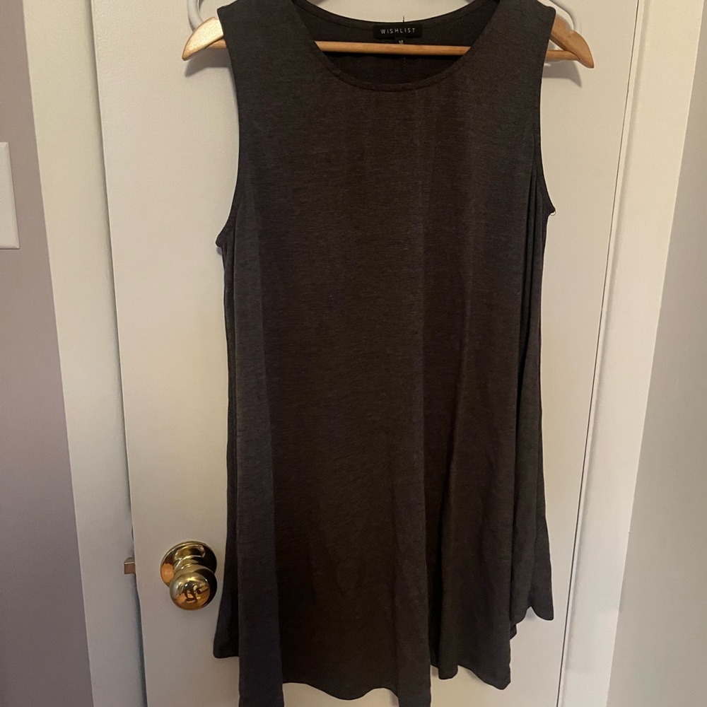 Wishlist Dark Gray Sleeveless Tunic